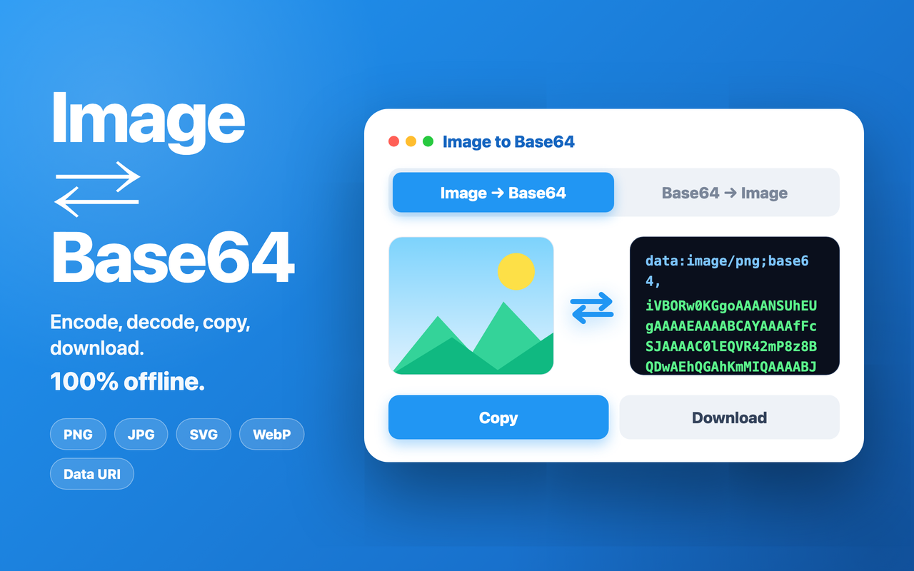 Image to Base64 & Base64 to Image Extension